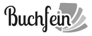 Buchfein Logo schwarzweiß